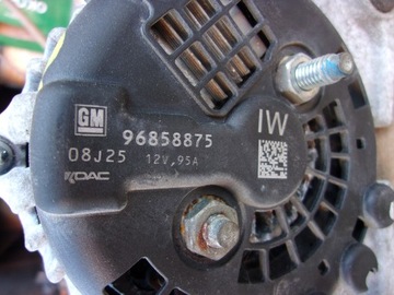 AVEO T250 06-11R 1.4 16V ALTERNÁTOR 96858875