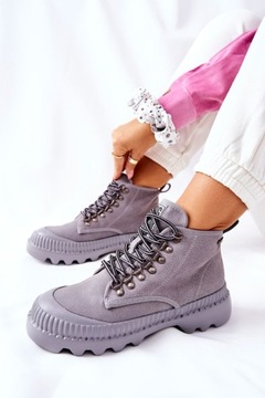 BIG STAR SHOES Botki II274365 Grey