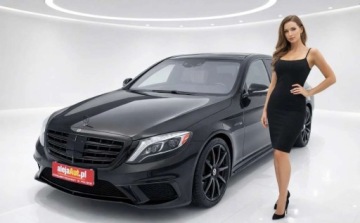 Mercedes Klasa S W222 Limuzyna wersja długa AMG S 63 AMG 585KM 2017 Mercedes-Benz Klasa S 4x4 S63 AMG 5.5 Benz 585 KM 2017r Bezwypadkowy Wa