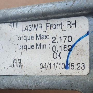 RENAULT LATITUDE ZVEDÁK OKNO PRAVÝ PŘEDNÍ