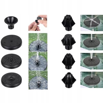 Солнечный фонтан, насос для пруда, садовый плавающий светодиод, 2 режима