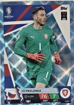 EURO 2024 TOPPS MATCH ATTAX CRYSTAL CZE 1 JIRI PAVLENKA CZECHY