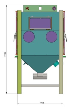 Пескоструйная кабина KNC-100 HD