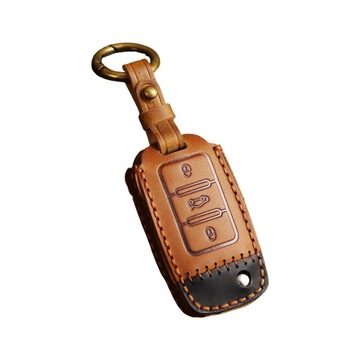 Car Key Case brelok do kluczyka Brązowy