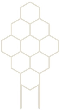 PODPÓRKA KWIATÓW ROŚLIN PERGOLA MIÓD 37cm