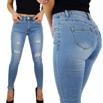 DAMSKIE SPODNIE JEANS MODELUJĄCE ORLANDO PUSH UP