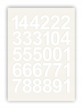 Буквы самоклеющиеся белые с алфавитом и цифрами 100 мм.