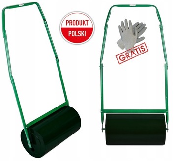 WALEC DO TRAWY OGRODOWY ZIEMI STALOWY METALOWY 80CM POJEMNOŚĆ 53L