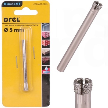 OTWORNICA DIAMENTOWA 5 mm KORONKA DO GRESU PŁYTEK