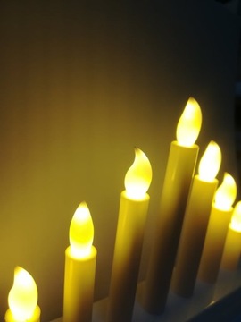 РОЖДЕСТВЕНСКИЙ ПОДСВЕЧНИК 7 LED СВЕЧИ РОЖДЕСТВЕНСКОЕ УКРАШЕНИЕ