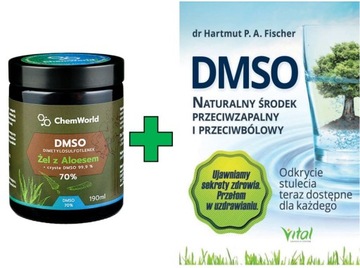 DMSO 99,9% Żel z Aloesem 99% 190 ml + książka DMSO