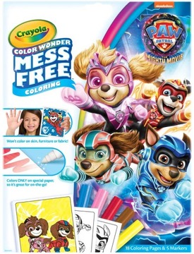 Crayola Zestaw Niebrudzących Kolorowanek z Magicznymi Pisakami Psi Patrol