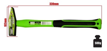 НАБОР BASS LOCKSTOCK HAMMER ИЗ 3 МОЛОТОК ИЗ СТЕКЛОСТЕКЛА