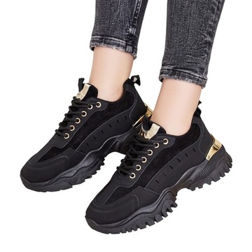 CZARNE SNEAKERSY DAMSKIE CETELLAA 40