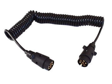 PRZEWÓD SPIRALNY 2xWTYCZKA 7 PIN 5 METRÓW HiT