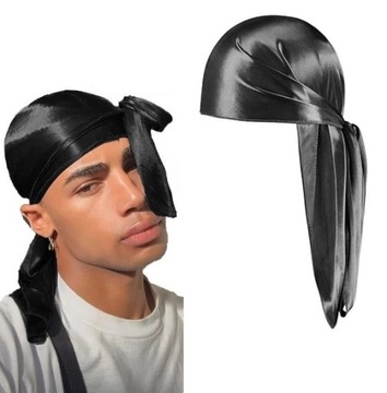 CHUSTA NA GŁOWE BANDANA DURAG HIP-HOP PIRAT CAP