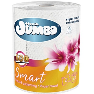 Полотенце бумажное целлюлозное Elephant Jumbo Extra Strong, 6 рулонов