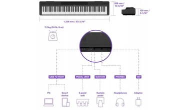 Цифровое пианино Yamaha P-145, преемник P-45 + подставка