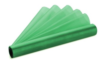 ORGANZA ZIELONA SZMARAGDOWA na rolce 36 cm x 9 m na bieżnik kokardy