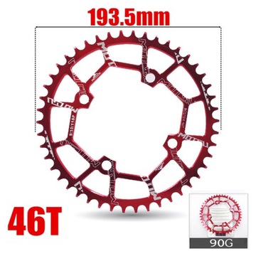Цепь 40T ~ 52T 104BCD Шоссейный велосипед MTB Красный 46T