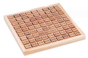 ТАБЛИЦА УМНОЖЕНИЯ ДЕРЕВЯННАЯ УЧЕБНАЯ ДОСКА ОБУЧАЮЩИЕ БЛОКИ УМНОЖЕНИЯ