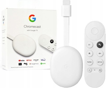 Odtwarzacz Chromecast 4K do TV gogli VR Quest