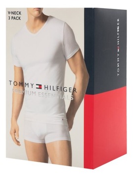 A14 TOMMY HILFIGER t-shirt koszulka V-NECK 3 PACK roz. S