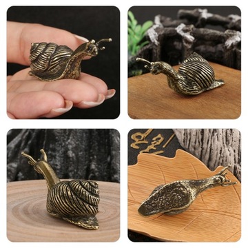 ЛАТУННАЯ ФИГУРКА УЛИТКИ В ВИНТАЖНОМ СТИЛЕ ДЛЯ УКРАШЕНИЯ СТОЛА