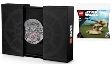 LEGO STAR WARS 5008818 MEDAL Z BITWY O YAVIN + LEGO SW 30680