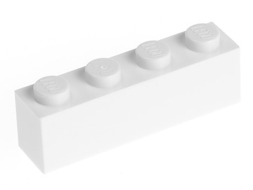 LEGO Klocek zwykły 1x4 3010 biały - 2 szt.