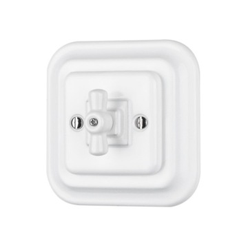 ANTICA SQR рамка для выключателя белого света в стиле ретро