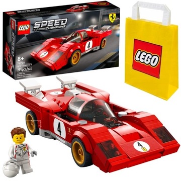 LEGO 76906 Model Replika 1970 Samochód FERRARI 512 Speed Champions + Torba