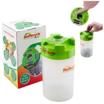 Pojemnik na baterie zużyte z testerem BAT RECYCLE