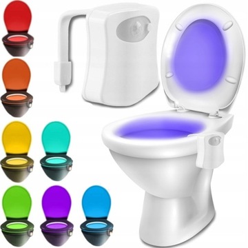 LAMPKA LED DO WC TOALETY CZUJNIK RUCHU i ŚWIATŁA