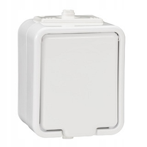 Schneider CEDAR Gniazdo pojedyncze IP44 białe