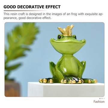 Декор лягушки Статуя из смолы Фигурки животных 2 шт.