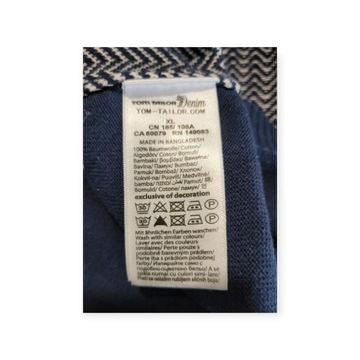 Bawełniany sweter vintage kardigan rozpinany XL