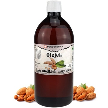 OLEJ MIGDAŁOWY ZE SŁODKICH MIGDAŁÓW 1 litr