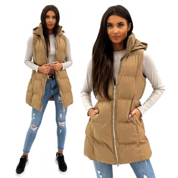 DZ721 r M DAMSKI BEZRĘKAWNIK KAMIZELKA OCIEPLANA