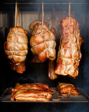 Бетонная садовая коптильня, большой гриль и коптильня Зевс, садовые коптильни