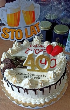 Топпер HAPPY YEARS OF BEER Пивная кружка Украшение торта