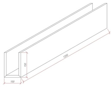 Профиль «П» 100 – 1,2м – зеленая доска