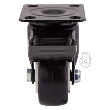 Комплект из 4-х колесных тележек-полок fi50 12PPPUC502K