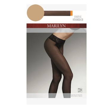 Rajstopy Biodrówki Erotic Vita Bassa Beige 30 3