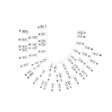 Наклейка на фортепиано Съемный музыкальный гид для фортепиано 88 многоразовых клавиш с черными словами
