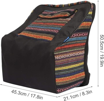 Красочная сумка-аккордеон в стиле кантри