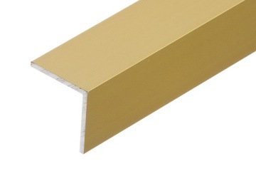 KĄTOWNIK ALUMINIOWY 2,5 x 2,5 cm ZŁOTY 100cm anoda