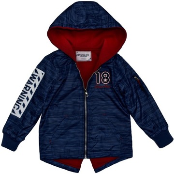 CEST Nowa Granatowa KURTKA Parka Wiosna - 134/140