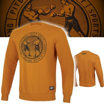 PITBULL WEST COAST BLUZA MĘSKA CREWNECK VINTAGE BOXING 280g MIODOWA M