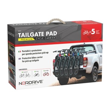 Nordrive TAILGATE PAD - держатель задней двери пикапа на 5 велосипедов
